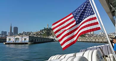 Pier 33 from the Alcatraz Cruise boat