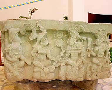 Honduras Copan Altar q side 1