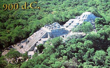 Mexico Calakmul Structure ii Becan poster