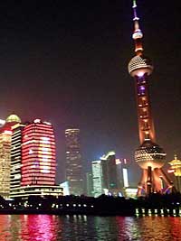 Night skyline of Pudong