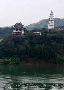Buildings along the Yangtze River