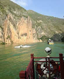 The Yangtze River through the gorges