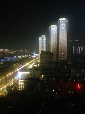 Illumination along Wuhan’s riverfront