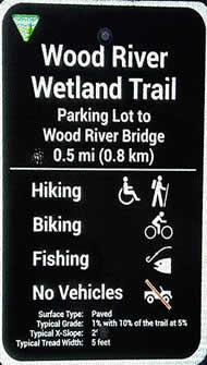 Wood River trail sign