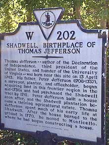 Birthplace of Thomas Jefferson