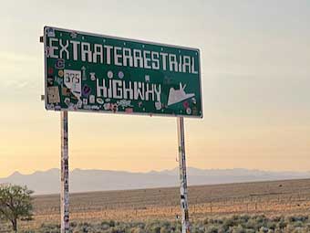 Highway 375 is known as the �Extraterrestrial Highway.