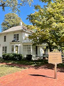 Eisenhower Home is on the grounds of the Library/Museum