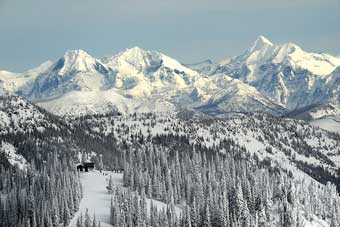 Skiing at Whitefish Mountain Resort, Montana
