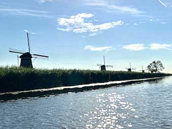 The Windmills of Kinderdijk, the Netherlands