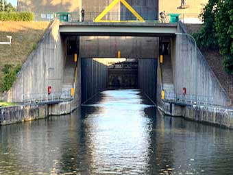Entrance to a lock.
