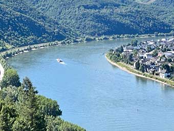 The Middle Rhine viewed from Marksburg Castle