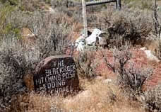 Nevada road to nowhere Guru Road/Dooby Lane marriage sign