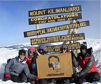 Black Kilimanjaro climbers
