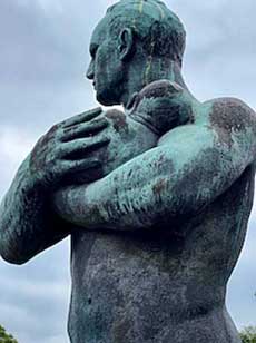 Gustav Vigeland sculpture Fatherhood Oslo, Norway