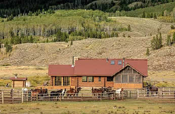 Darwin Lodge, Wyoming, in summer