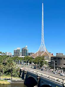 The spire over the Arts Centre Melbourne Theatre