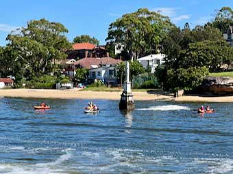 Kayakers on the Parramatta
