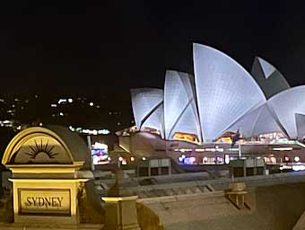 Sydney Opera House from our hotel