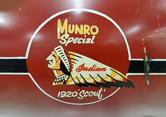 New Zealand Burt Munro motorcycle memoribilia