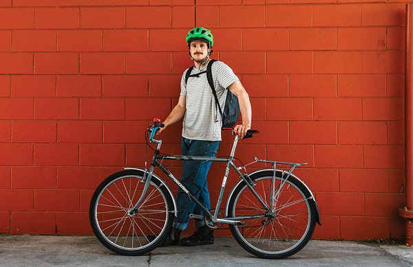 North Bennett and his Bridgestone bike