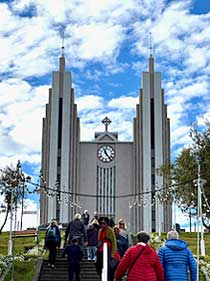 Akureyri’s Lutheran church was designed by Guōjón Samúelsson