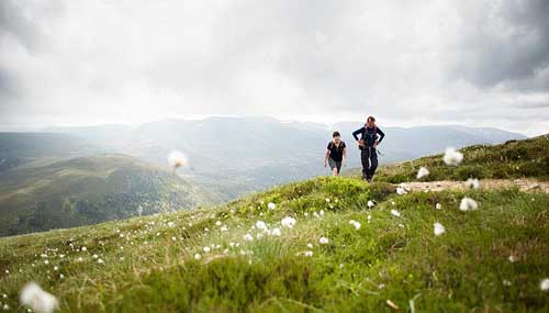 Scotland, couple hiking