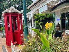 Shops with phone booth in Devonport   New Zealand