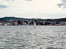 Wellington view from harbour