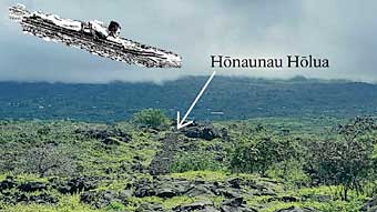 Hawaiian land sledding route