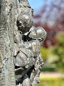 Paris, Jeanclos sculpture Children Victims of the Holocaust