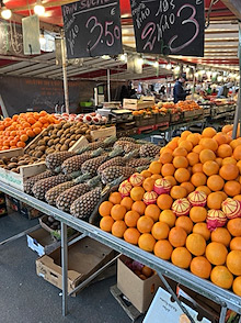 Paris Marche Bastille fruit stall