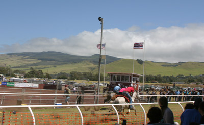 Parker Ranch rodeo horserace