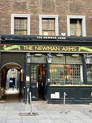 The Newman Arms pub in London