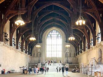 The entry hall of Westminster Palace