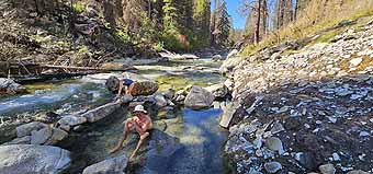 Sacajawea Hot Springs Along Payette River