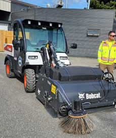 Bike land street sweeper