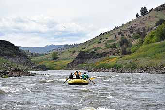 "New" Klamath rafting, single raft