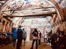 The interior of Arbanasi’s Orthodox Church of the Nativity of Christ