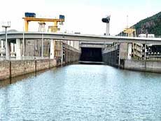 Belgrade, Transiting an Iron Gate lock