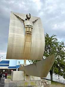Sculpture of Ulysses in Giurgiu