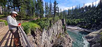 Peter at Meadow Creek Gorge Bridge