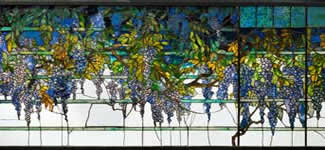 Tiffany wysteria glasswork