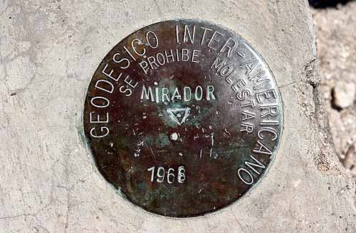 El Mirador La danta Pyramid summit geo disc